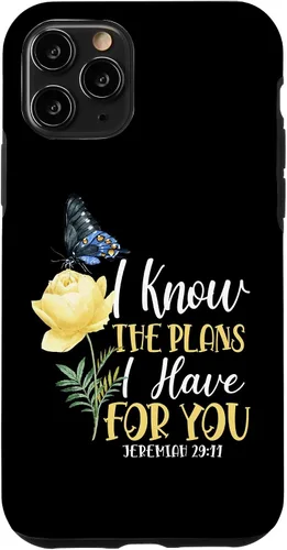 Miniatura 29 de Christian Bible Verse Butterfly Rose Flower Jeremiah 29:11 Case for iPhone 17