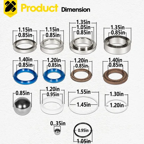 Miniatura 5 de 248213 Kit de reparación de bomba de jeringa sin aire para pulverizador de pintura Graco 1095 1595 5900, reemplazo para 248-213