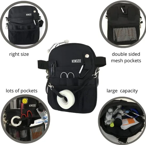 Miniatura 6 de MOMOZEE Bolsa de enfermera, artículos esenciales de enfermería para enfermeras riñonera, artículos esenciales para estudiantes de enfermera