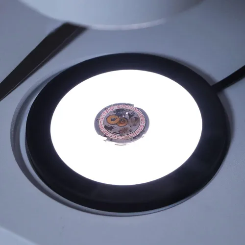 Miniatura 3 de Kit de accesorios para microscopio Anillo ajustable Fuente de luz inferior LED Microscopio Retroiluminación Lámpara iluminadora para industria