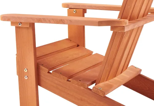 Miniatura 9 de Silla Adirondack en miniatura de madera maciza Hemlock, tumbona compacta para patio al aire libre, resistente a la intemperie, asiento de hoguera