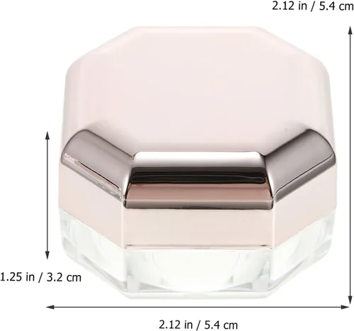 Miniatura 7 de EXCEART Caja de polvo de 4 piezas de polvo cosmético Contenedor de polvo de cuerpo vacío Envase de polvo de maquillaje Puff después de baño Puff