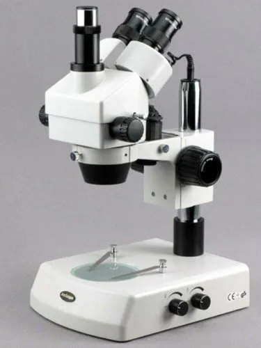 Miniatura 5 de Amscope Microscopio digital profesional de zoom estéreo trinocular SM-2TZ-M con ocular WH10x, aumento de 3.5X-90X, objetivo de zoom 0.7X-4.5X
