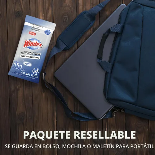 Miniatura 5 de Toallitas de limpieza electrónica Windex, toallitas para pantallas prehumedecidas para televisores, teléfonos y otros dispositivos electrónicos