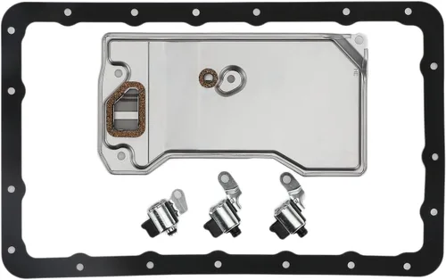 A-Premium AW4 A340 TCC Kit de filtro de servicio de solenoide de transmisión de cambio de bloqueo compatible con Jeep Cherokee 1987-2001, Wagoneer