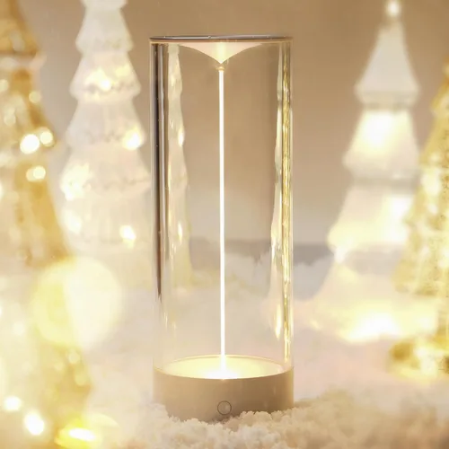 AUGE LIGHT Lámpara de Escritorio Minimalista Inalámbrica Lámparas de Mesa LED Recargables Modernas Luces de Mesa de Noche Regulables con 3 Niveles