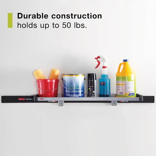 Miniatura 3 de Rubbermaid FastTrack - Sistema de organización de estante de riel grande, con capacidad de hasta 50 libras, ideal para productos