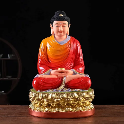 Miniatura 6 de UNNS Decoración decorativa de oficina de ídolo de Buda en meditación, decoración de Feng Shui, atractiva decoración de Buda sereno para tu hogar u
