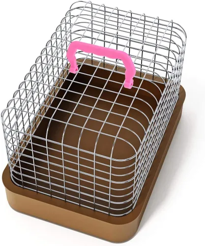 Miniatura 9 de Zerodeko 10 manijas de jaula para mascotas, accesorios de piezas de repuesto para jaulas para mascotas, fácil instalación, cómodo de sostener, mango