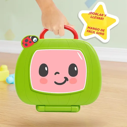Miniatura 8 de CoComelon Just Play - Juguete para computadora portátil para niños, luces, sonidos y música, fomenta el reconocimiento de letras, números, formas