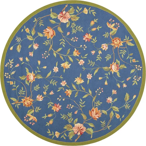 Miniatura 10 de SAFAVIEH Chelsea Collection - Alfombra decorativa de 1 pies 8 pulgadas x 2 pies 6 pulgadas, color negro, lana de campo francesa enganchada a mano