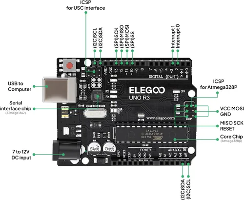Miniatura 7 de Súper kit de iniciación Proyecto Uno Elegoo con tutorial para Arduino