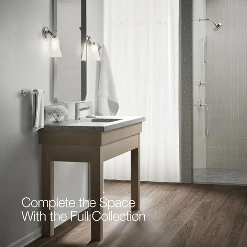 Miniatura 10 de KOHLER K-99491-4-CP Elate - Grifo de lavabo de baño con mango único, desagüe emergente, 1.2 GPM, manija de una sola palanca, diseño elegante, cromo