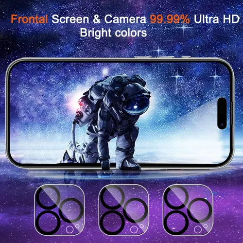 Miniatura 7 de Ferilinso Paquete de 3 protectores de pantalla de privacidad para Apple iPhone 14 Pro, accesorios de vidrio templado, pantalla de privacidad