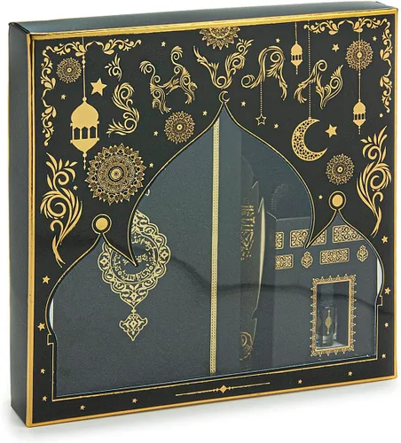 Miniatura 3 de ihvan online Juego de regalo de oración para hombres y mujeres, alfombra de oración musulmana, tapete de salah, cuentas Taasbih, Sagrado Corán
