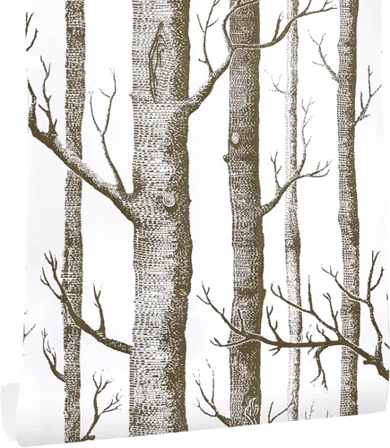Miniatura 8 de Papel tapiz de árbol de abedul de 17.7" x 118" despegar y pegar para dormitorio/sala de estar papel contact negro removible autoadhesivo papel