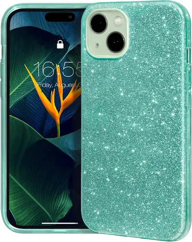 Miniatura 25 de MATEPROX - Funda compatible con iPhone Air de 6.5' [2025], carcasa protectora de 3 capas con purpurina brillante y tendencia, anti-arañazos y a