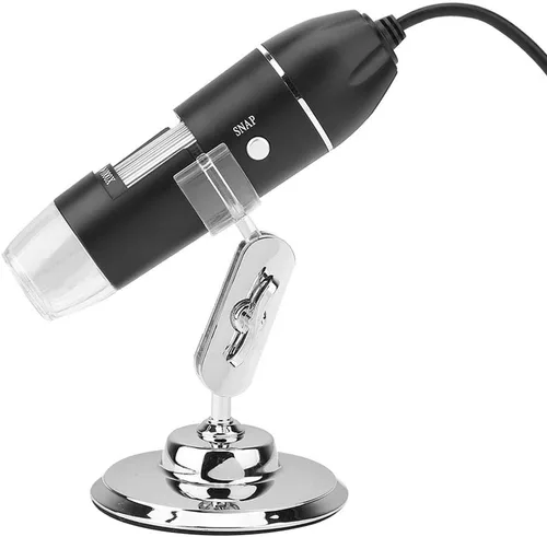 Miniatura 8 de Microscopio USB, 50X-500X 0.3MP Microscopio LED Lupa USB para computadora con soporte para verificación industrial de PCB, evaluación de joyas