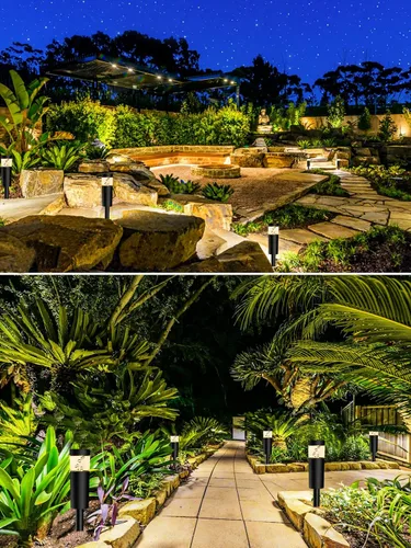 Miniatura 4 de Luces de Sendero Paisajístico de Bajo Voltaje de 5W con Conectores 12V Iluminación Paisajística Exterior Luces LED de Poste de Sendero Cableadas