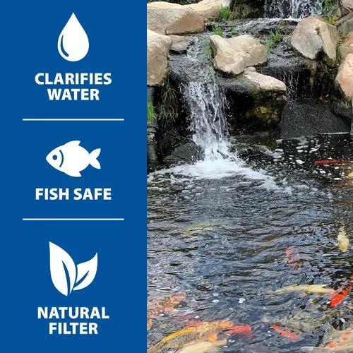 Miniatura 4 de The Pond Guy Paca de cebada de paja para jardines acuáticos, fuentes y estanques pequeños de koi, clarificador natural, mantenimiento de estanques