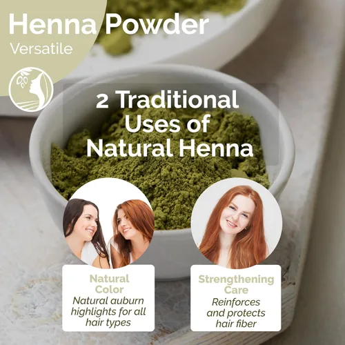 Miniatura 5 de Fatima's Garden Polvo de henna marroquí puro, 100% natural, tinte y tratamiento para el cabello, 8.82 oz