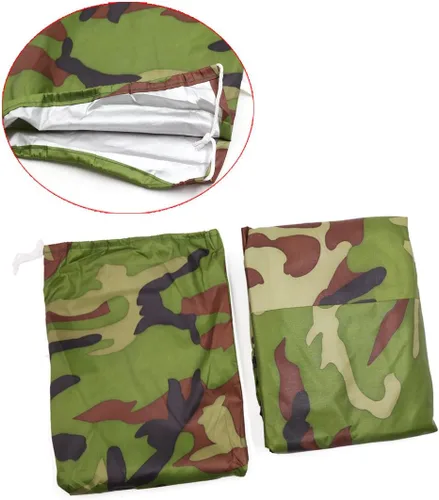 Miniatura 3 de uxcell L 190T - Funda para motocicleta y scooter camuflaje al aire libre a prueba de polvo de 86 pulgadas para Yamaha
