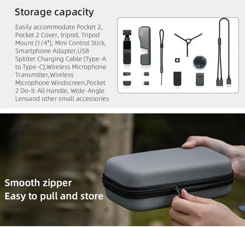 Miniatura 7 de Caja de viaje Bolsa de almacenamiento de mano Funda protectora para DJI Osmo POCKET 2