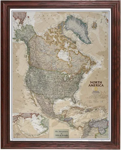 Miniatura 13 de Push Pin Travel Maps Pósteres e impresiones personalizables – Gris granero – Mapa de pines enmarcado personalizado, llega listo para colgar con 150