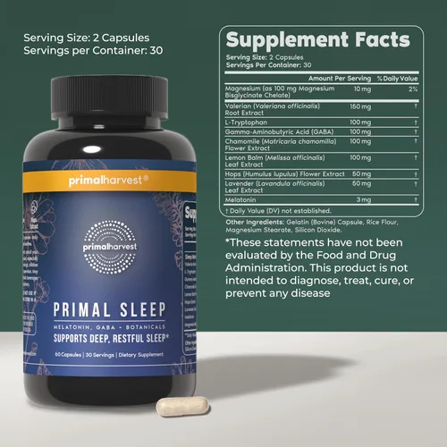 Miniatura 3 de Primal Harvest Rutina diaria de dos pasos NAD+ + Sleep Paquete de 2 Suministro para 30 días