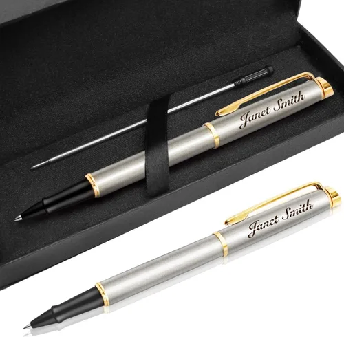 Miniatura 10 de Bolígrafos personalizados grabados, bolígrafo personalizado para hombres y mujeres, regalo personalizado para graduación, aniversario
