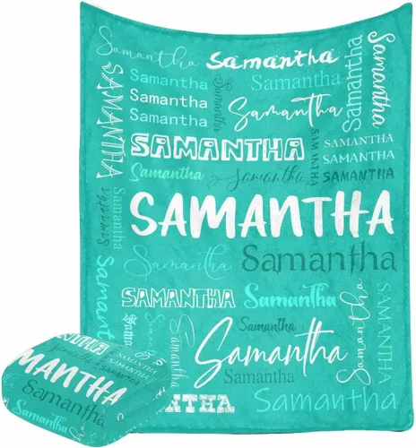 Manta personalizada con monograma para bebé, niña y niño, decoración de sofá, cama, sofá, manta para mujeres y hombres, divertida manta Tipo 16