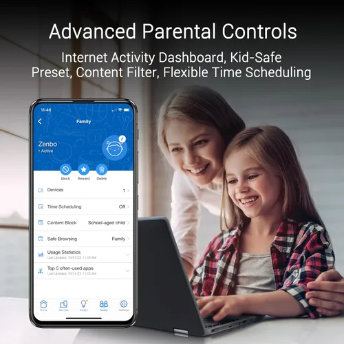 Miniatura 9 de ASUS ZenWiFi BT10 Tri-Band WiFi 7 Mesh, 18 Gbps, 3000 pies cuadrados (1 unidad), puertos duales 10G, seguridad y controles parentales incluidos