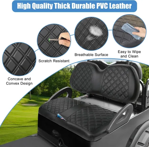 Miniatura 3 de MOSNAI Fundas de Asiento de Club Car Precedent, Fundas de Asiento de Carrito de Golf para Asiento Ordinario OEM de Club Car Precedent, Funda