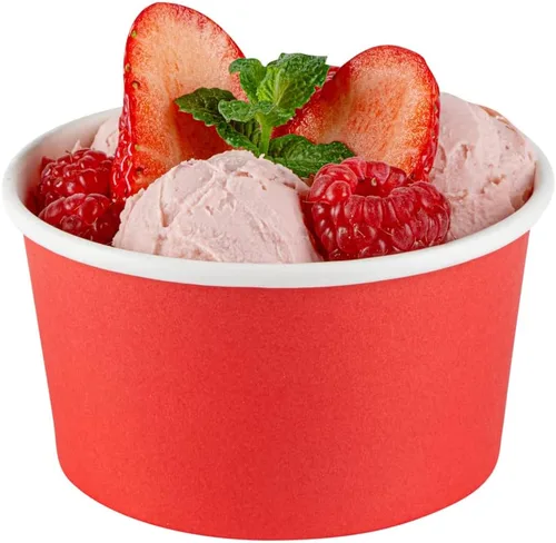 Miniatura 74 de Coppetta - Vasos de postre de 5 onzas, 50 tazas desechables para helado, tapas se venden por separado, cuencos de yogur congelado resistentes