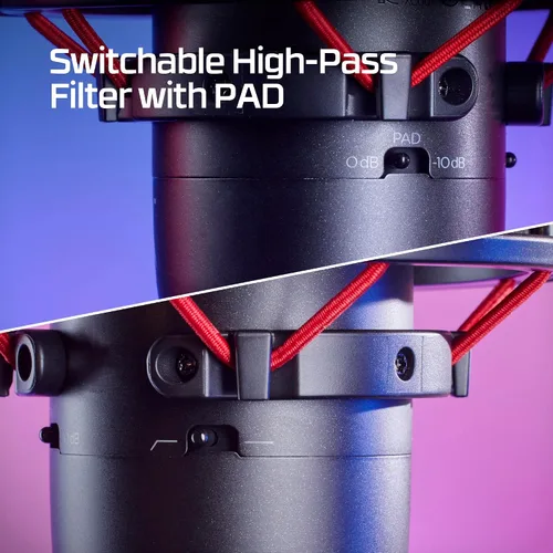 Miniatura 7 de HyperX Micrófono ProCast: micrófono de condensador de diafragma grande, conexión XLR