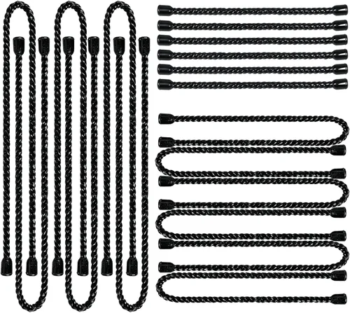 Miniatura 10 de 9 bridas de silicona para cables, reutilizables de 6 pulgadas, lazos de goma flexibles, para organizar, agrupar y enganchar (naranja, 6 pulgadas