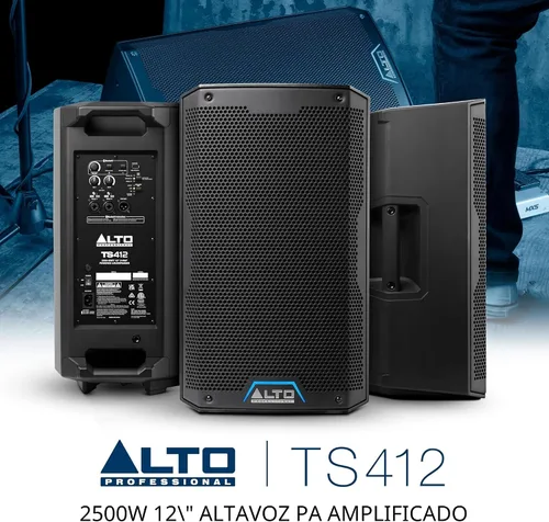 Miniatura 9 de ALTO TS412 - Altavoz PA de 2500 W de 12" con mezclador de 3 canales, transmisión Bluetooth, vinculación inalámbrica de altavoces, aplicación DSP