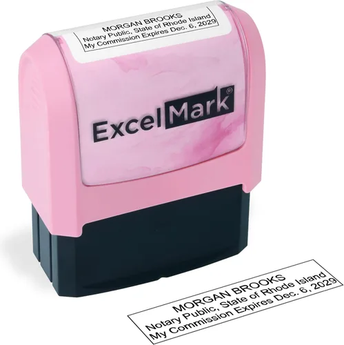 Miniatura 93 de ExcelMark Sello Notarial para los 50 Estados - Sello Oficial del Estado - Texas Negro