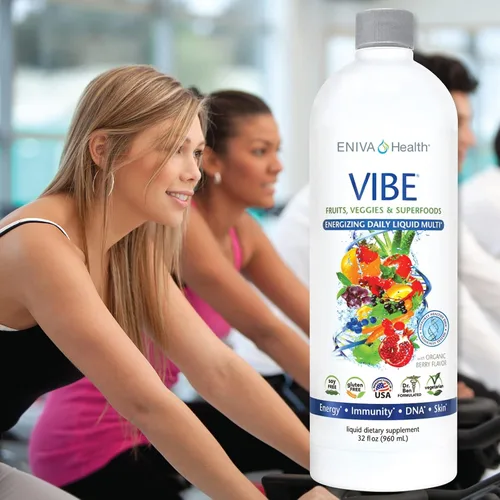 Miniatura 6 de Eniva Health Vibe Liquid Multivitamins Suplementos minerales con vitaminas A, B12, C, D, E y aminoácidos Suplemento diario de frutas y verduras