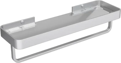Miniatura 16 de Danpoo Estante de Pared Pequeña de 8 Pulgadas, Vidrio Templado Transparente con Marco de Aluminio Negro Mate – Elegante Organizador Flotante