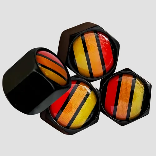 Miniatura 7 de TACTILIAN Tapones de vástago de válvula de neumático rojos para válvula de neumático Dodge, paquete de 4 Tapones de válvula de neumático