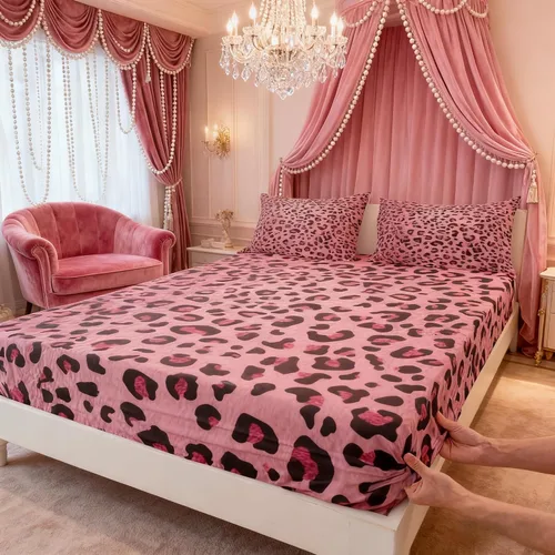 Miniatura 44 de Juego de sábanas con estampado de manchas de piel de cheetah abstracto, sábana bajera tamaño individual para niños, niñas y mujeres, decoración