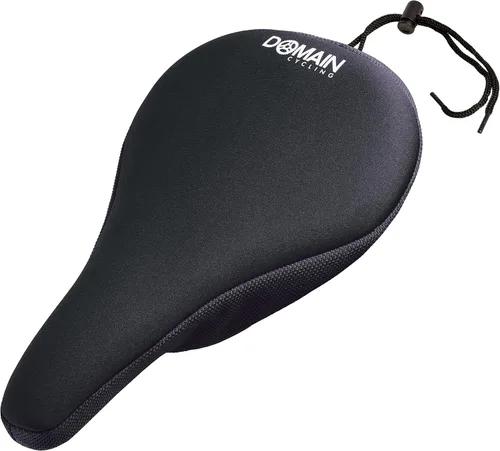 Domain Ciclismo Premium Bike Gel asiento funda de cojín 10.5 x 7 pulgadas, la más cómoda silla de montar para bicicleta con cojín para Clase de