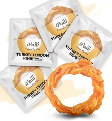 iPaw Tendones de pavo para perros, 100% Turquía y materia prima de origen estadounidense, hipoalergénicos, masticables naturales de grado humano,