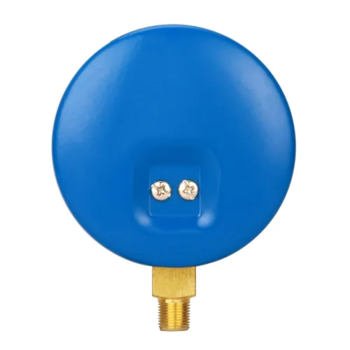 Miniatura 6 de MEASUREMAN Medidor de presión para refrigeración, esfera de 3-1/8", esfera azul, montaje inferior de 1/8" NPT, 30inHg-0-250psi, rango retardado