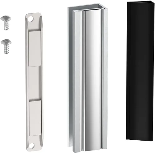 Miniatura 9 de Imán de Puerta de Ducha de Vidrio Shuisen, Pestillo Magnético para Puerta de Ducha con Cierre de Metal Compatible con Puertas de Vidrio de Grosor