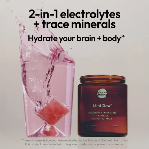 Miniatura 2 de Polvo de electrolitos Moon Juice Mini Dew - Minerales sin azúcar y polvo de hidratación de electrolitos para hidratación instantánea y apoyo