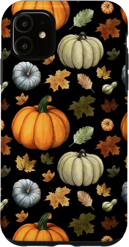 Miniatura 8 de iPhone 16 Falling Leaves Autumn and Pumpkin Happy Fall Case