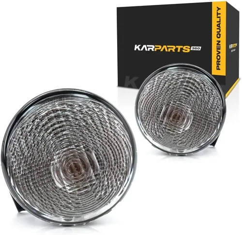 Miniatura 8 de KarParts360 Para Jeep Wrangler 2014 2015 2016 2017 Luz de señal de giro lado del pasajero Delantero Lente transparente Reemplazo