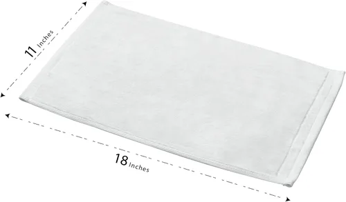Miniatura 6 de Toallas de dedo personalizadas con inicial - Paquete de 2, 11x18 - Bordado negro en toalla blanca, toallas modernas con monograma, gran regalo